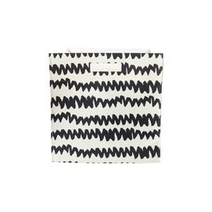 NEW DANCE HAPPY DESIGNS zigzag storage bin in black